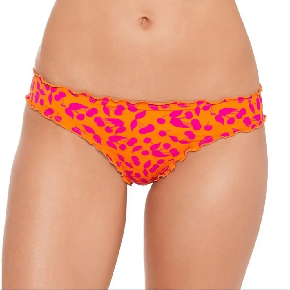 Salt+Cove TANGERINE Ruffled Bikini Swim Bottom